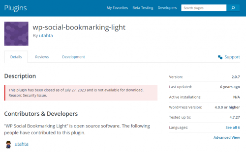 WP Social Bookmarking Lightどこにある？｜WordPress